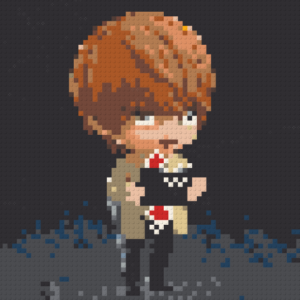 Light Yagami 1 – Bricks Art Mosaic Kit