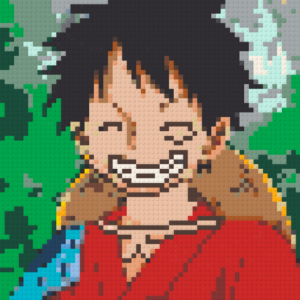 Monkey D. Luffy – Bricks Art Mosaic Kit