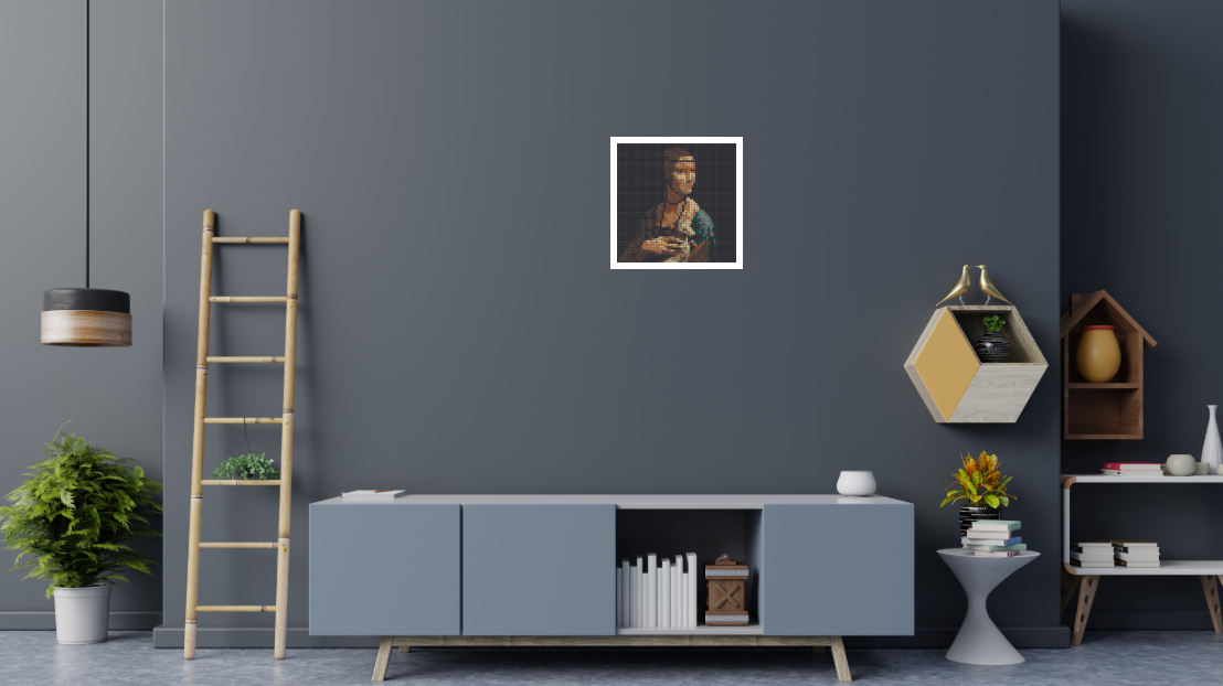 32 - 2x2- Wall Display - Lady with an ermine