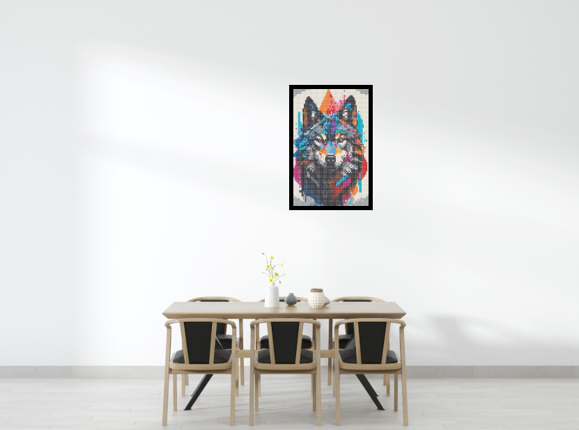 32 - 2x3 - Wall Display - Wolf