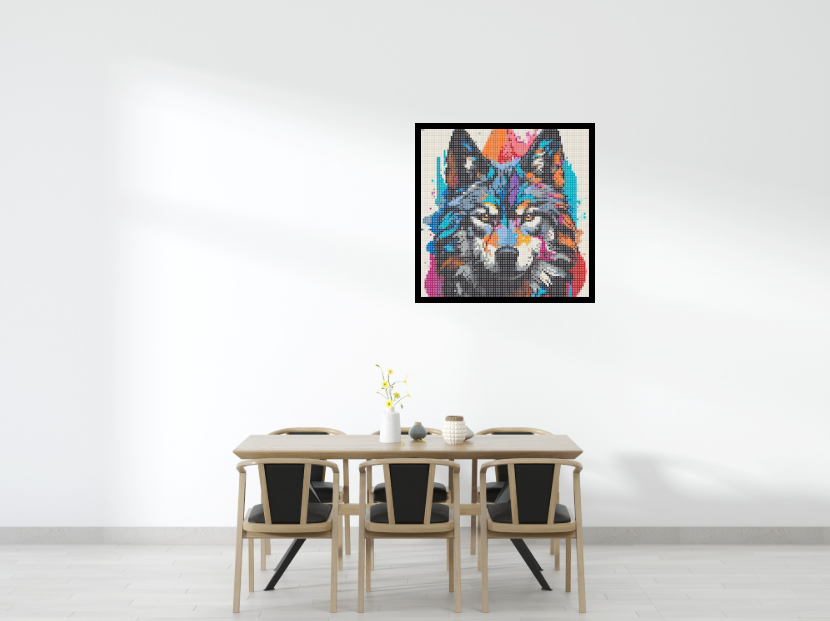 32 - 3x3 - Wall Display - Wolf