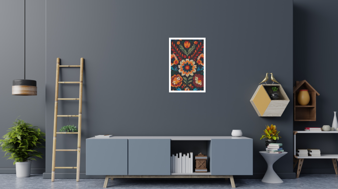 32 - 2x3 - Wall Display - Flora